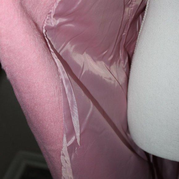 Pink long line Coat - Picture 5 of 7